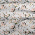 Bird in Blossom Fabric - Linen - Hydrangea Lane Home