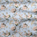 Bird in Blossom Fabric - Serenity Blue - Hydrangea Lane Home
