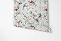 Bird in Blossom Wallpaper - Eau de Nil Green - Hydrangea Lane Home