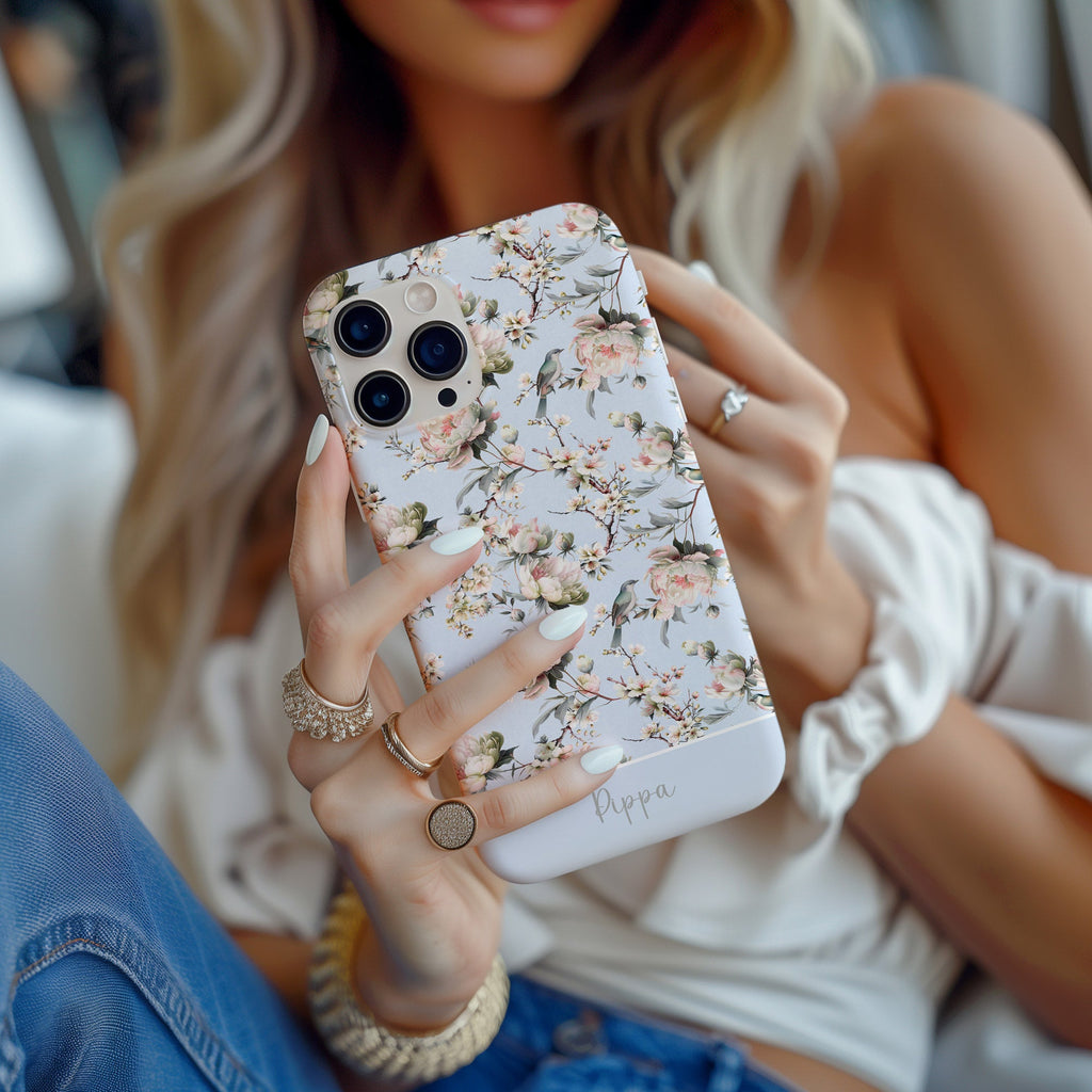 Blossom Blue Tough iPhone Case - Hydrangea Lane Home