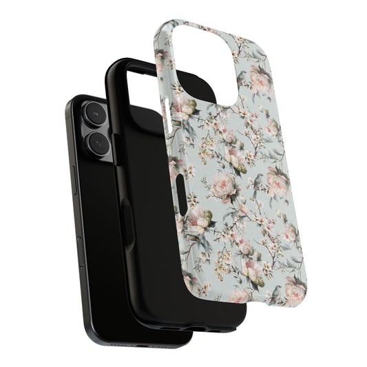 Blossom Eau de Nil Tough iPhone Case - Hydrangea Lane Home