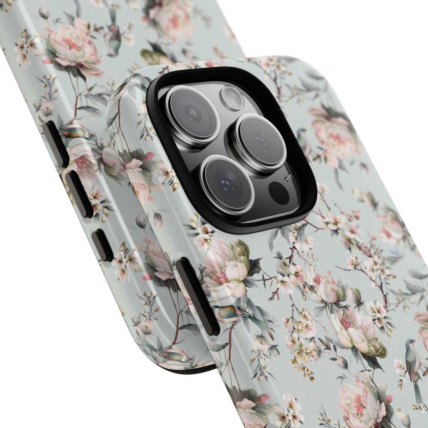 Blossom Eau de Nil Tough iPhone Case - Hydrangea Lane Home