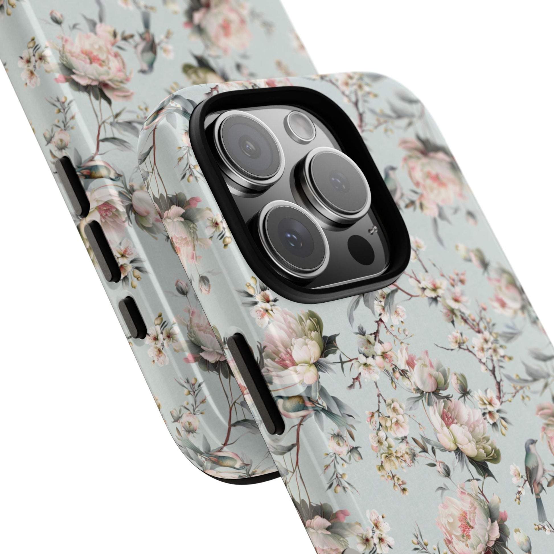 Blossom Eau de Nil Tough iPhone Case - Hydrangea Lane Home