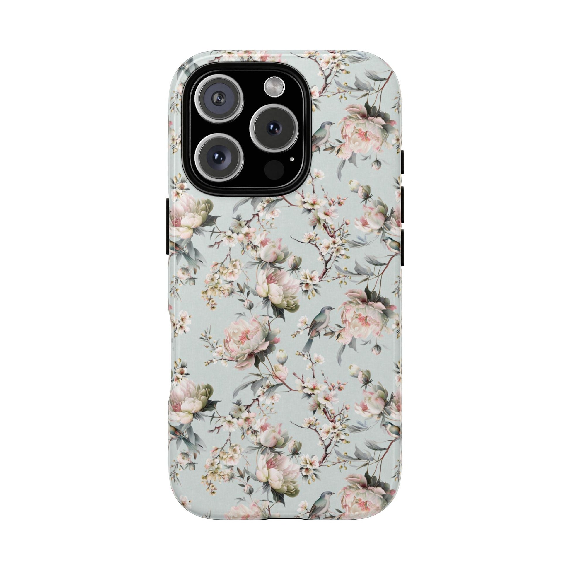 Blossom Eau de Nil Tough iPhone Case - Hydrangea Lane Home