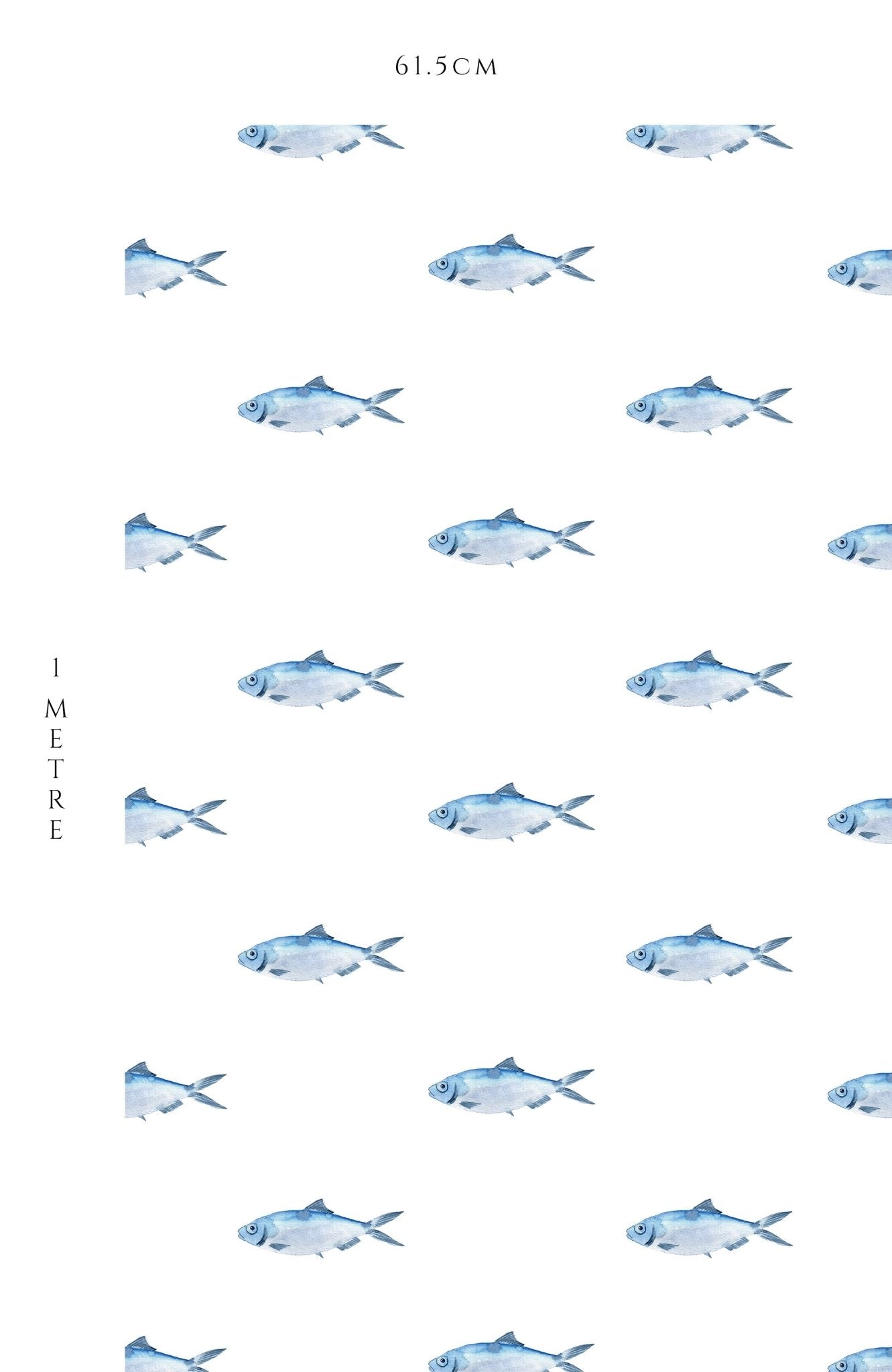 Blue Fish Coastal Wallpaper – Hydrangea Lane Home