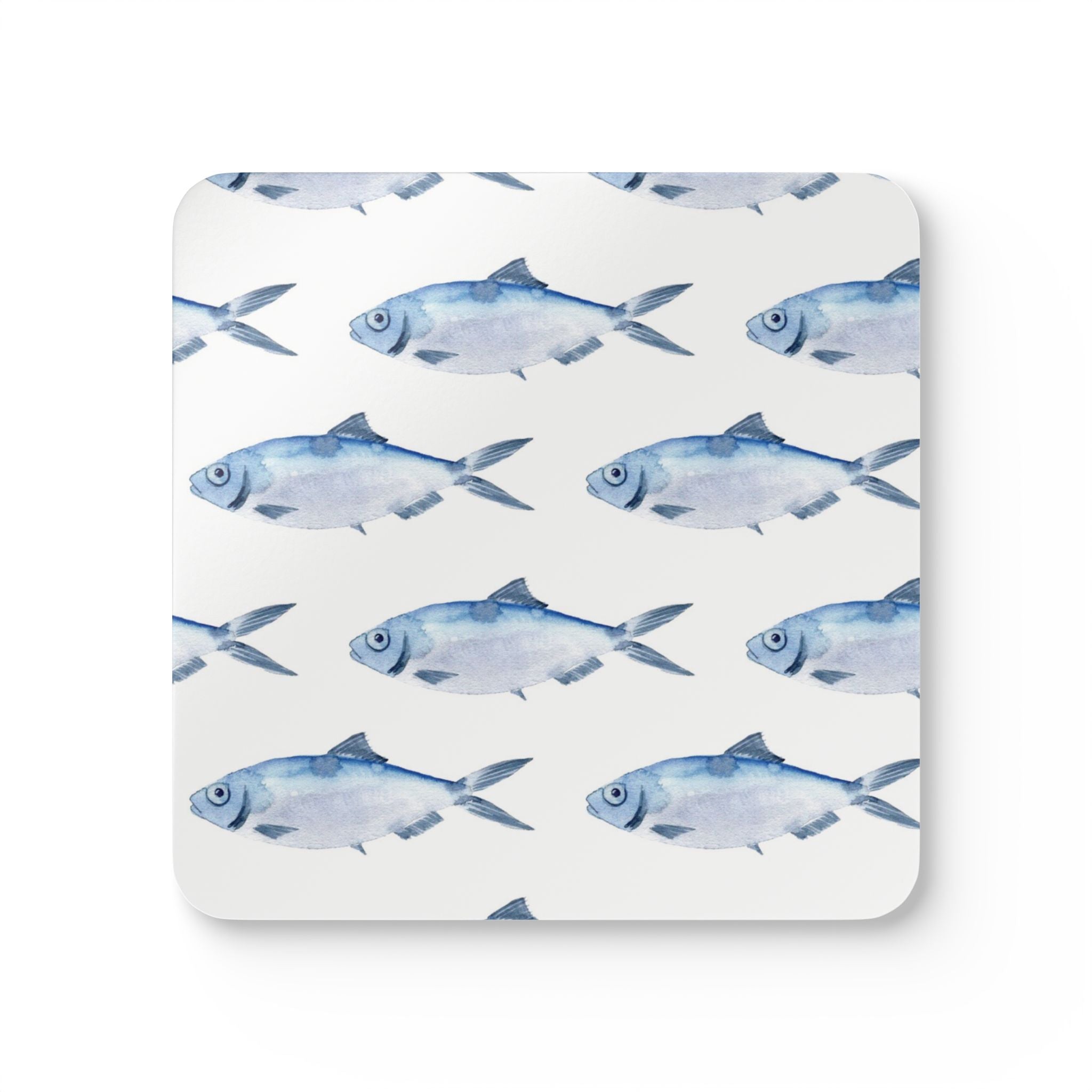 Blue Fish Set of 4 Drink Coasters - Hydrangea Lane Home