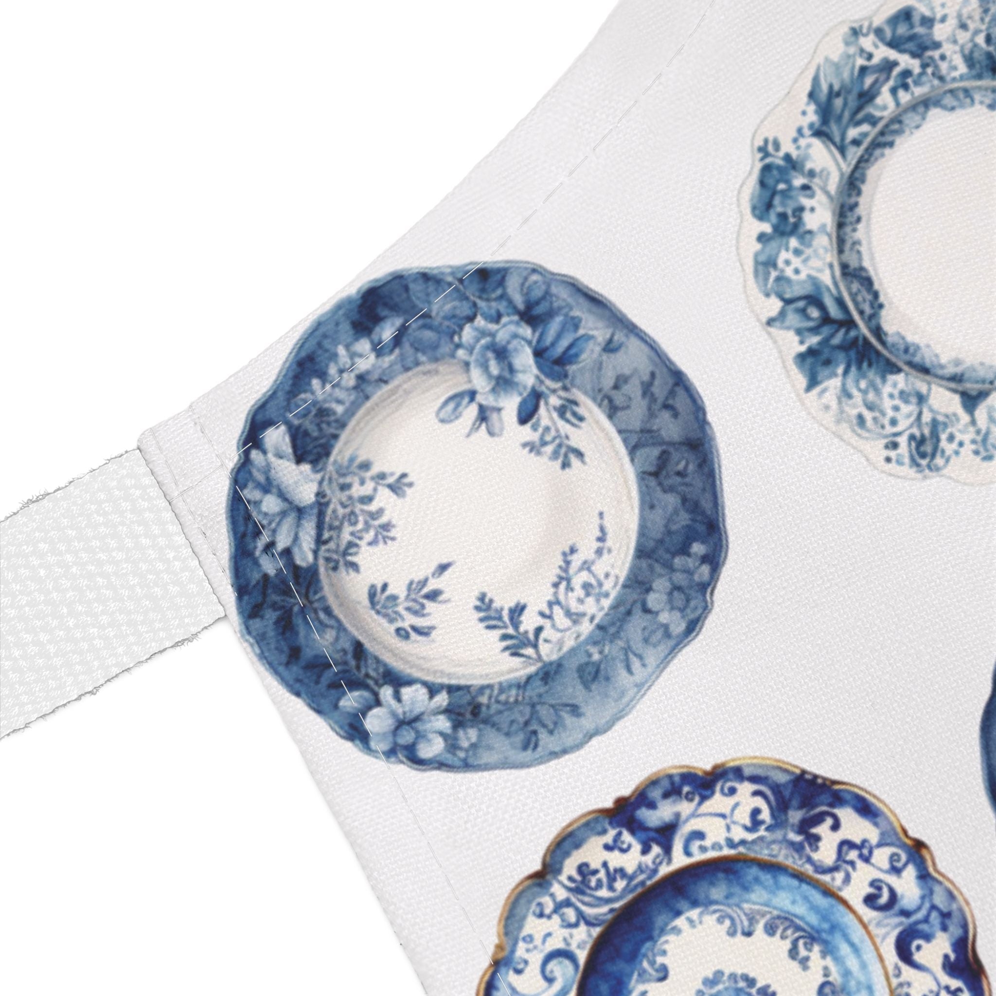 Blue Plates Apron - Hydrangea Lane Home