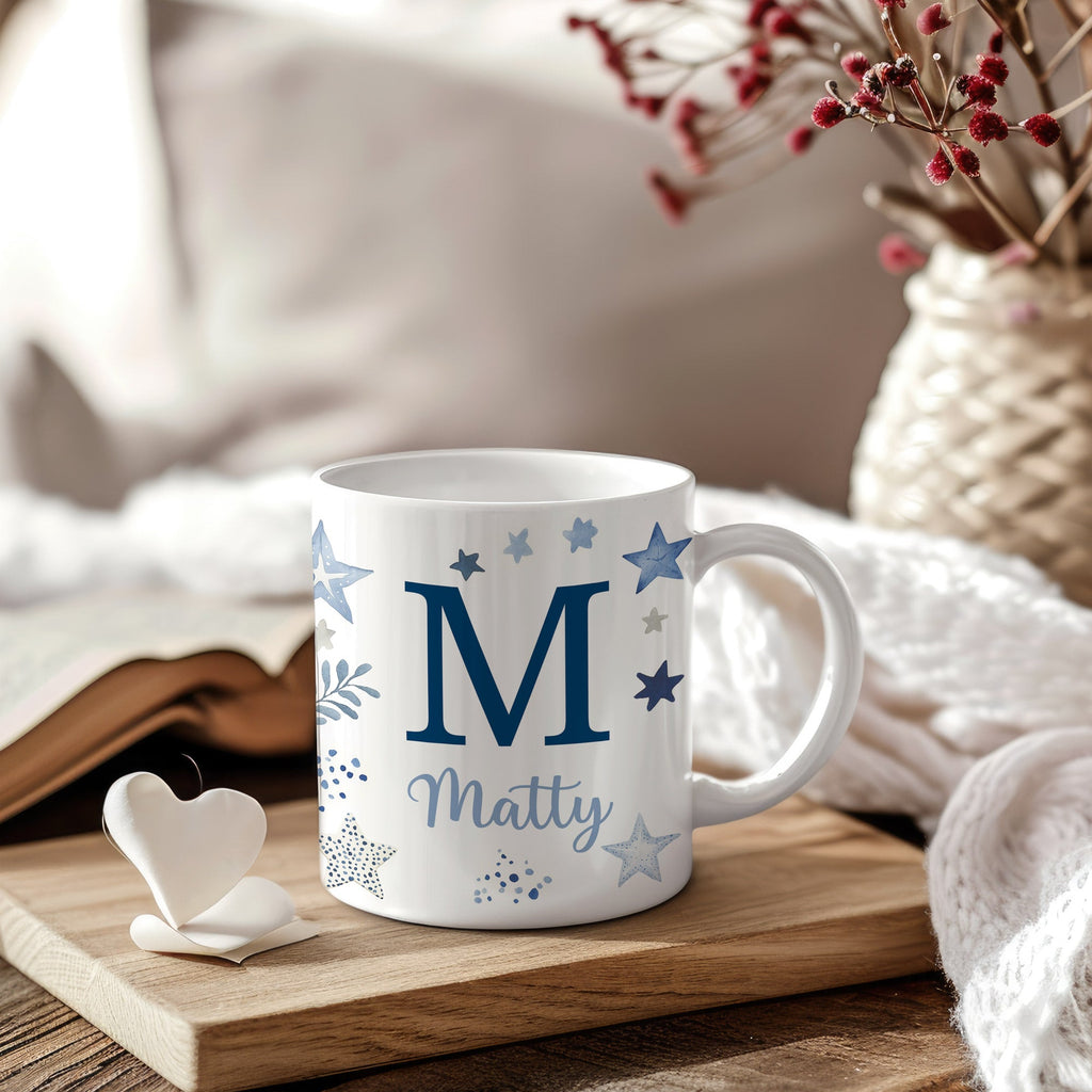 Blue Stars Ceramic Mug - Hydrangea Lane Home