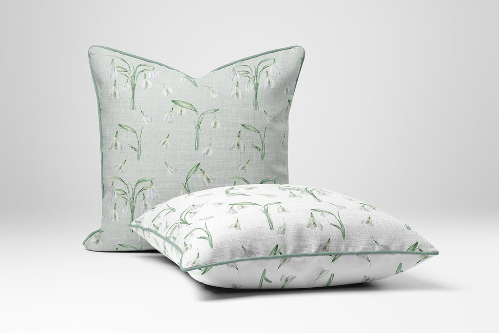 Boho Snow Drops Fabric - Green - Hydrangea Lane Home