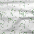 Boho Snow Drops Fabric - White - Hydrangea Lane Home