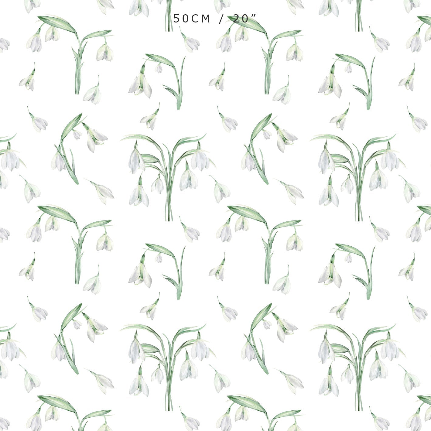 Boho Snow Drops Fabric - White - Hydrangea Lane Home
