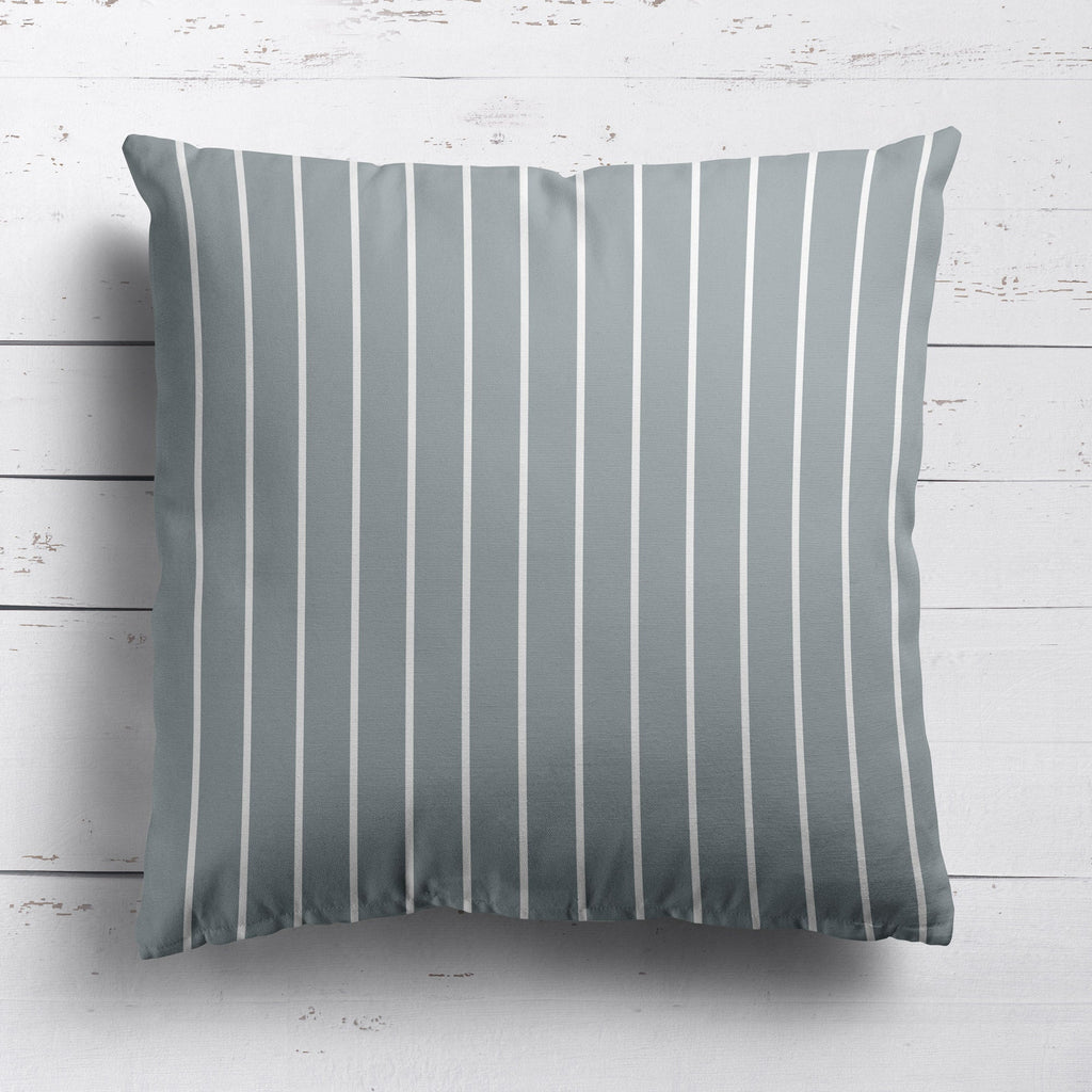 Breton Stripe Reverse Fabric - Koala - Hydrangea Lane Home