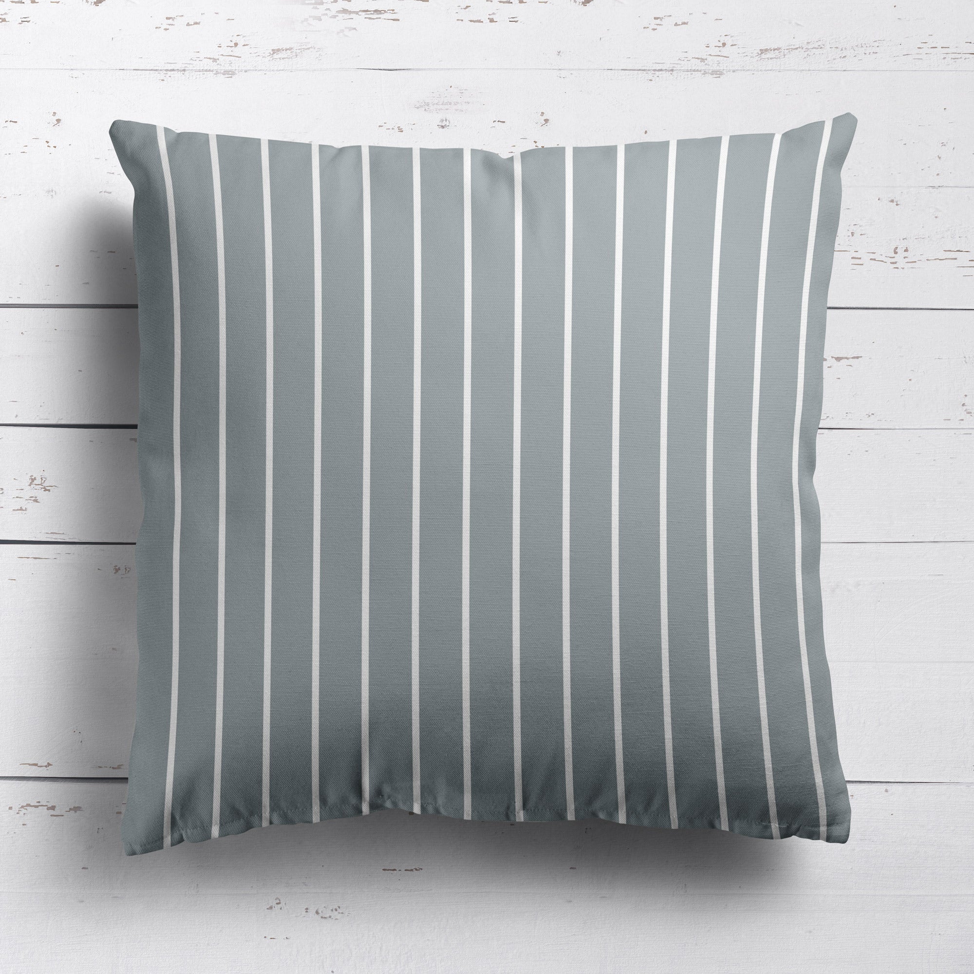 Breton Stripe Reverse Fabric - Koala - Hydrangea Lane Home
