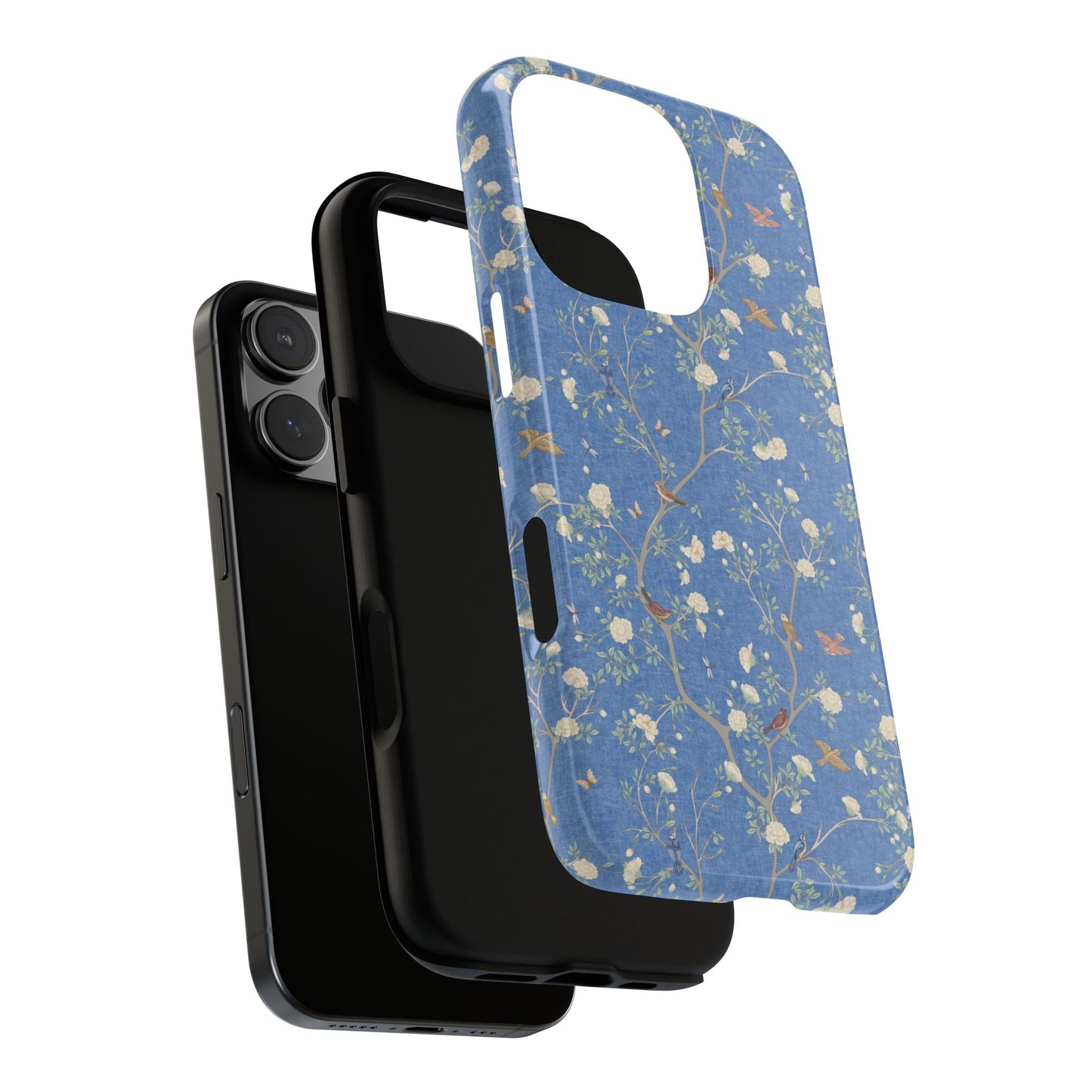 Camellia Garden Breeze Blue Tough iPhone Case - Hydrangea Lane Home