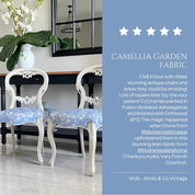 Camellia Garden White Fabric - Breeze - Hydrangea Lane Home