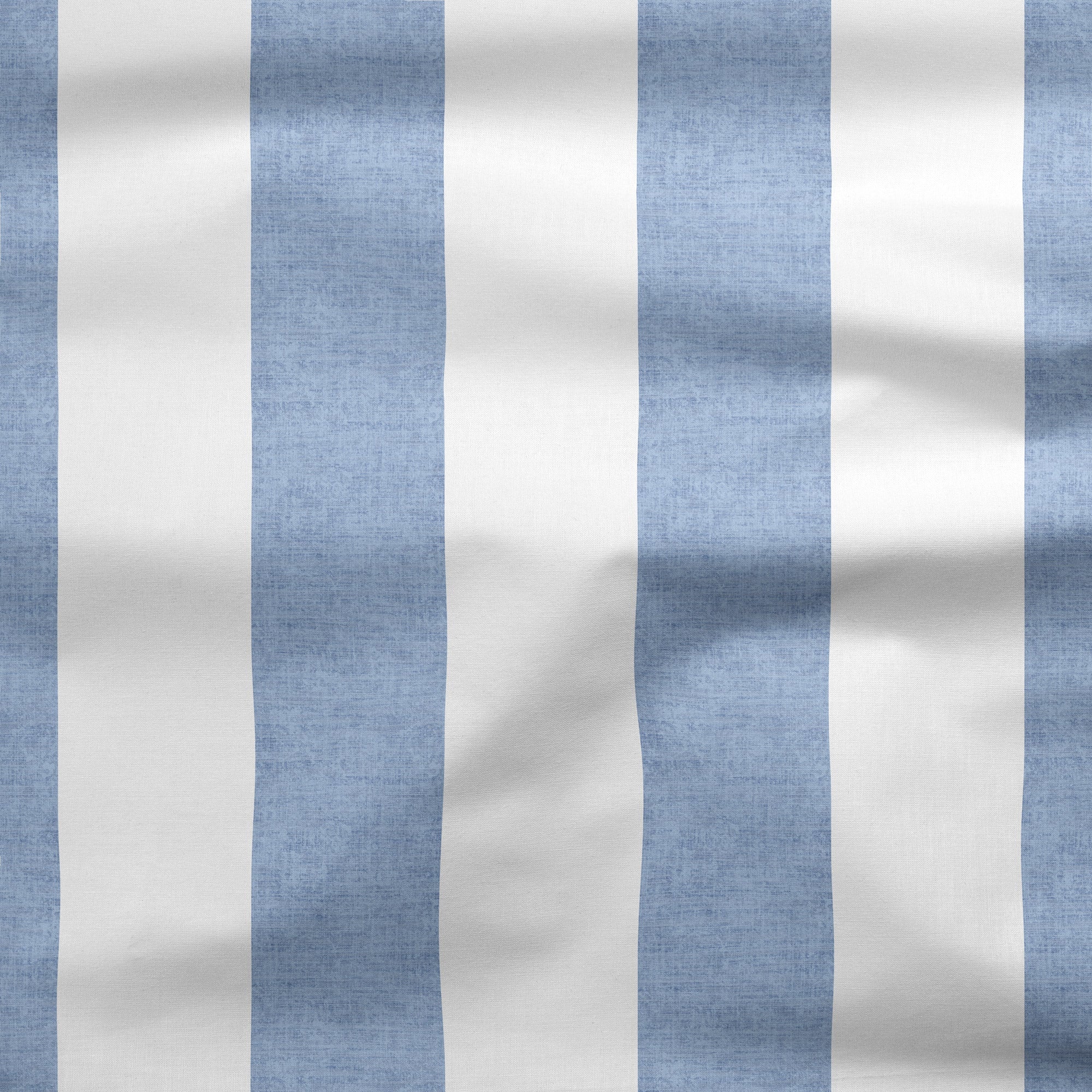 Casual Coastal Stripe Fabric - Breeze Blue - Hydrangea Lane Home