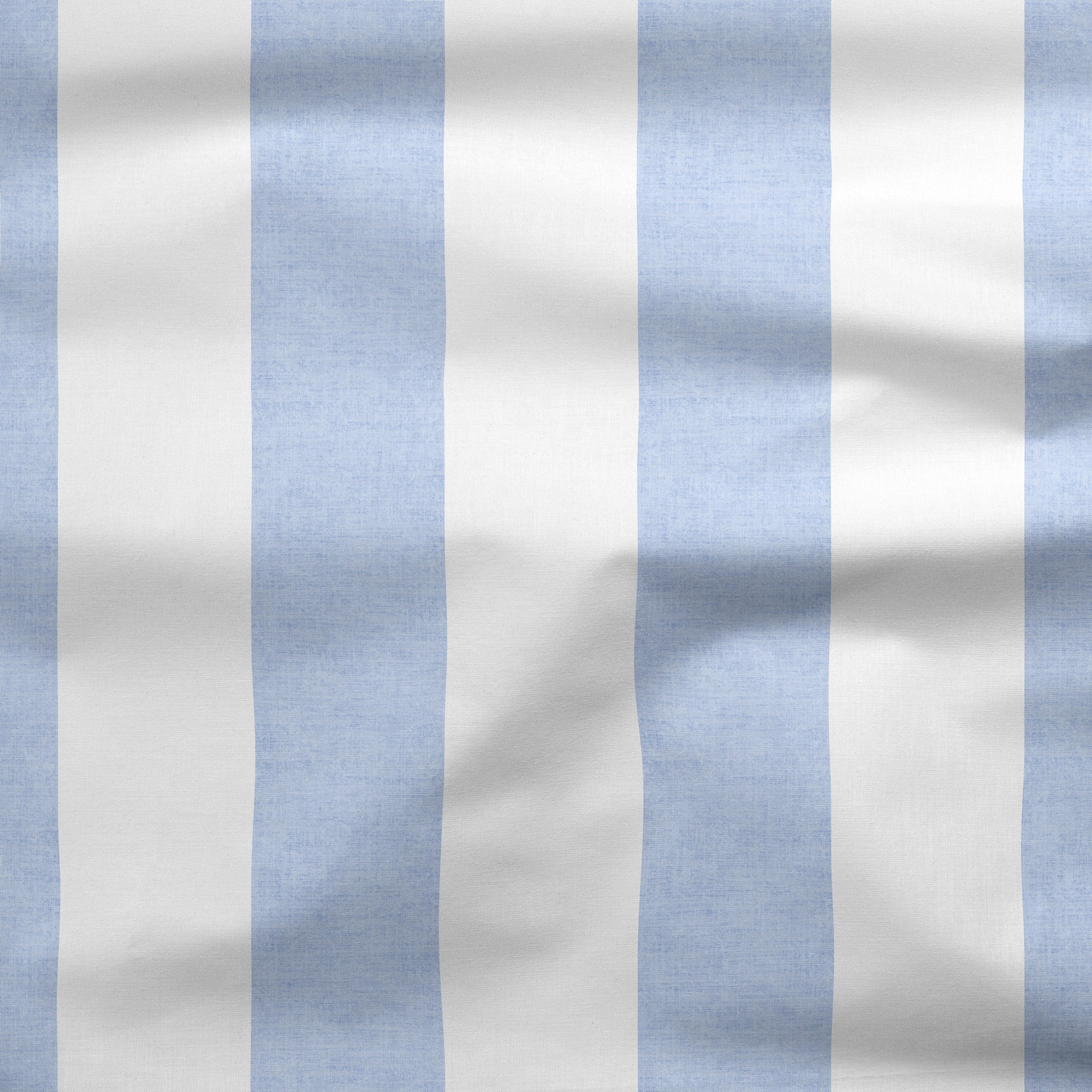 Casual Coastal Stripe Fabric - Cornflower Blue - Hydrangea Lane Home