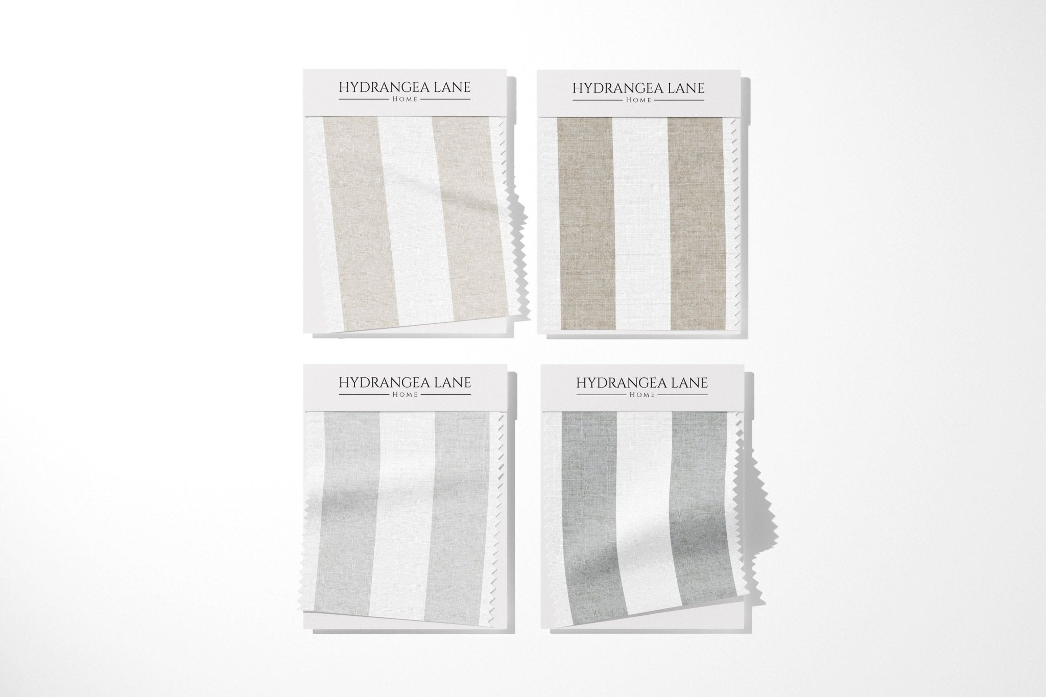 Casual Coastal Stripe Fabric - Linen Beige - Hydrangea Lane Home