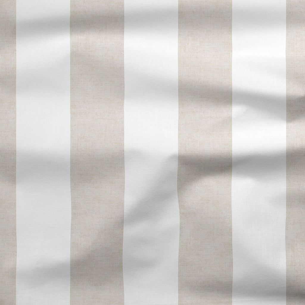 Casual Coastal Stripe Fabric - Linen Beige - Hydrangea Lane Home
