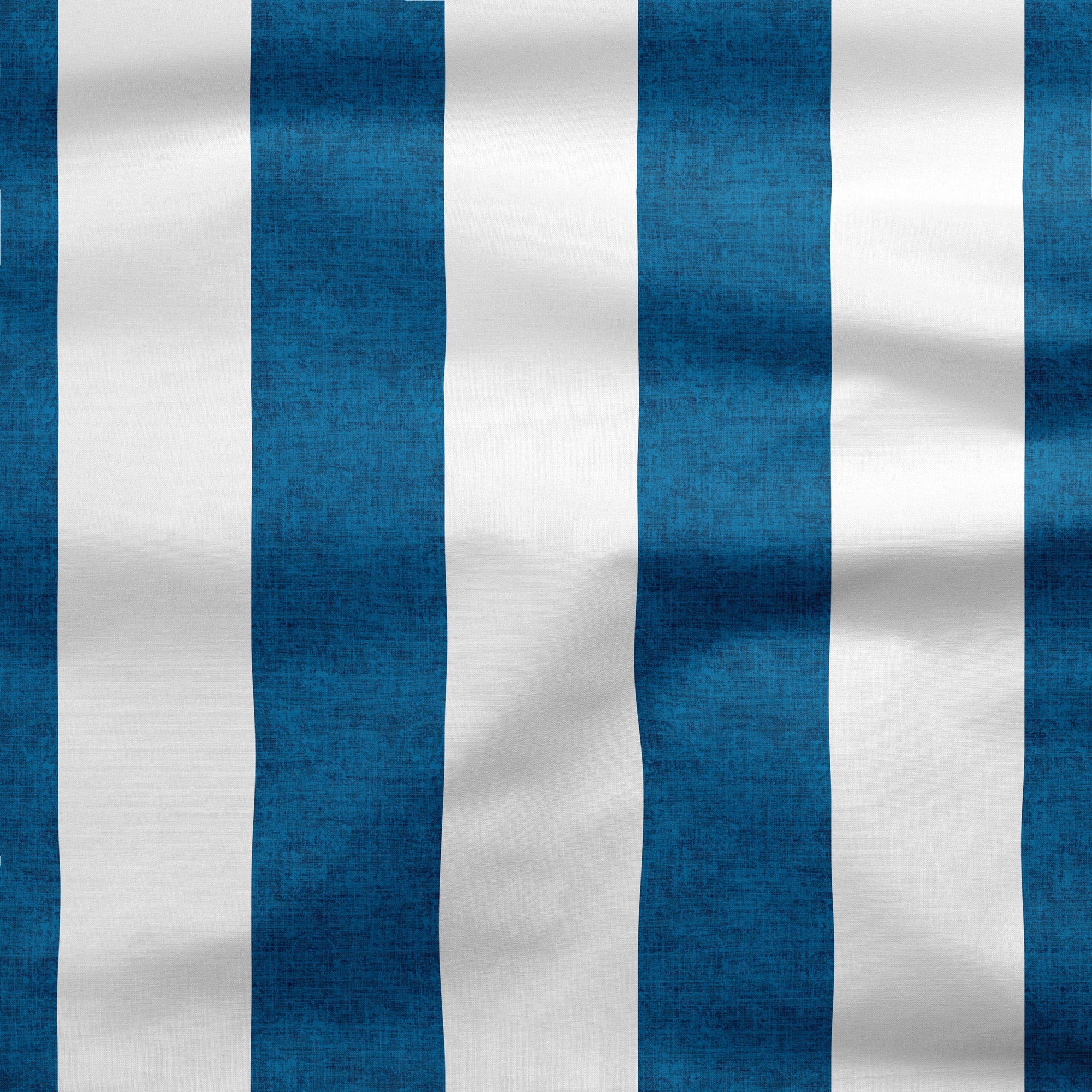 Casual Coastal Stripe Fabric - Navy Blue - Hydrangea Lane Home