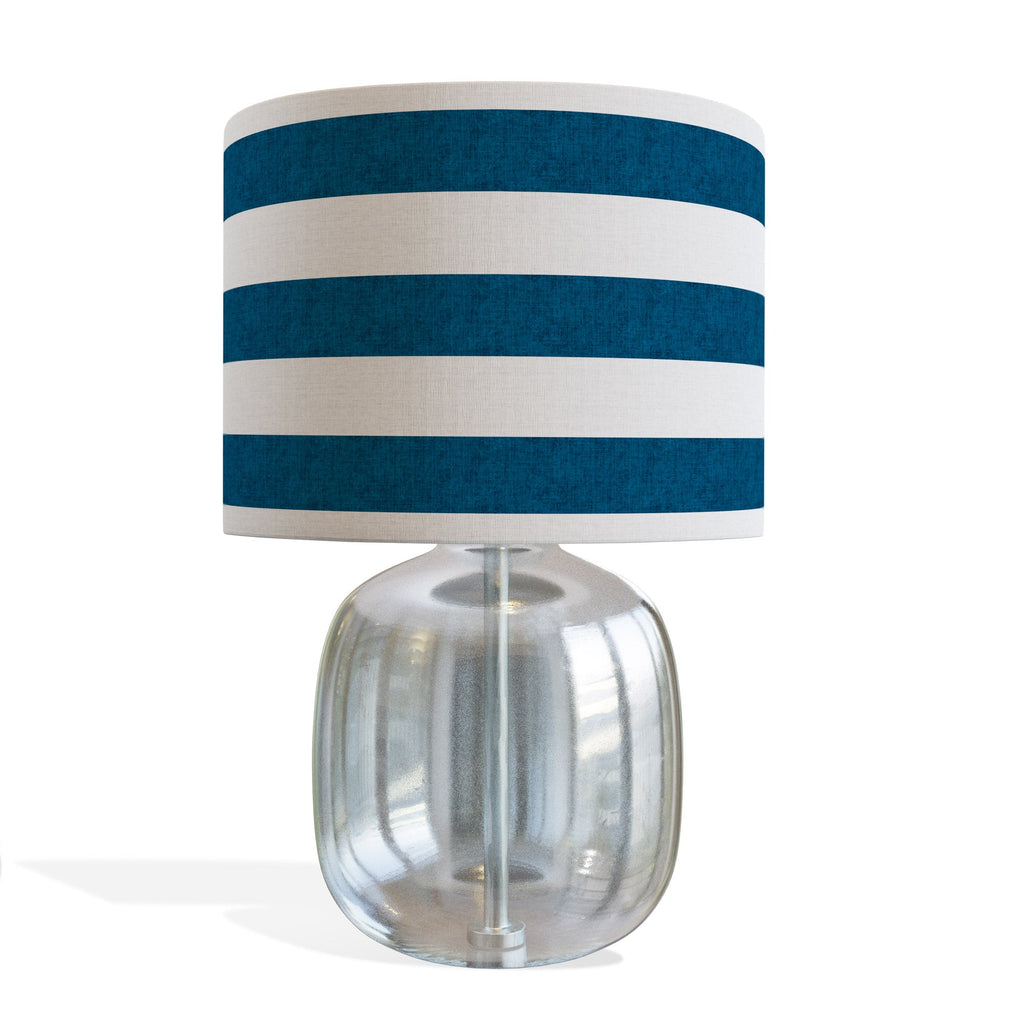 Casual Coastal Stripe Fabric - Navy Blue - Hydrangea Lane Home