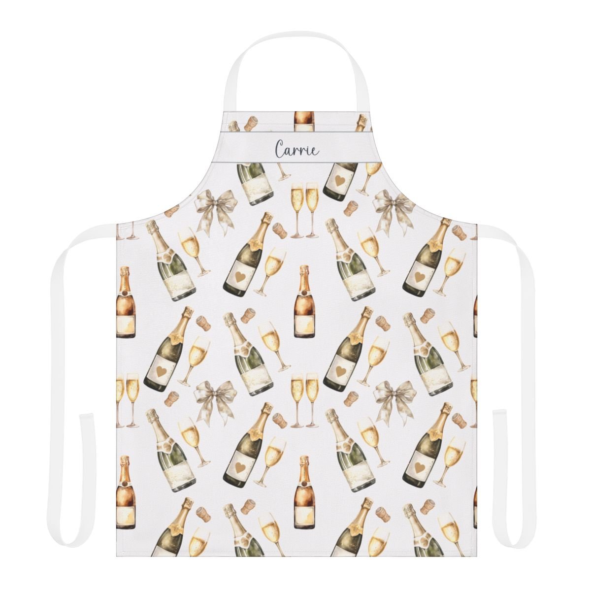 Champagne Lover Apron with Personalisation - Hydrangea Lane Home