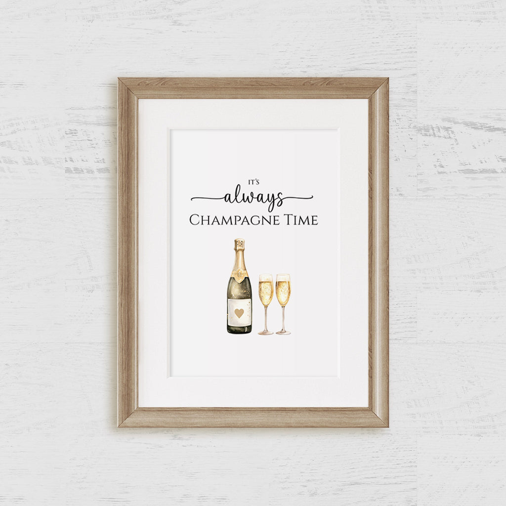 Champagne Time Art Print - Hydrangea Lane Home