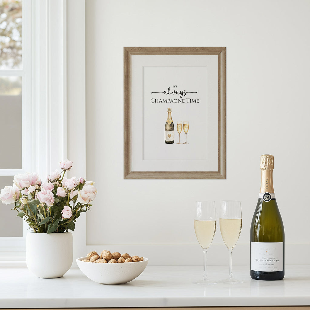 Champagne Time Art Print - Hydrangea Lane Home