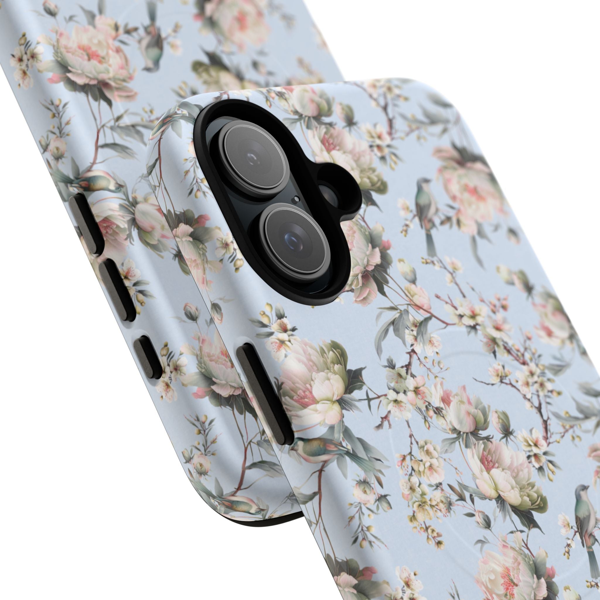 Chinoiserie Blossom MagSafe Tough iPhone Case - Serenity Blue - Hydrangea Lane Home