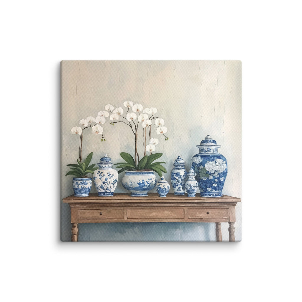 Chinoiserie Ginger Jars Canvas - Hydrangea Lane Home