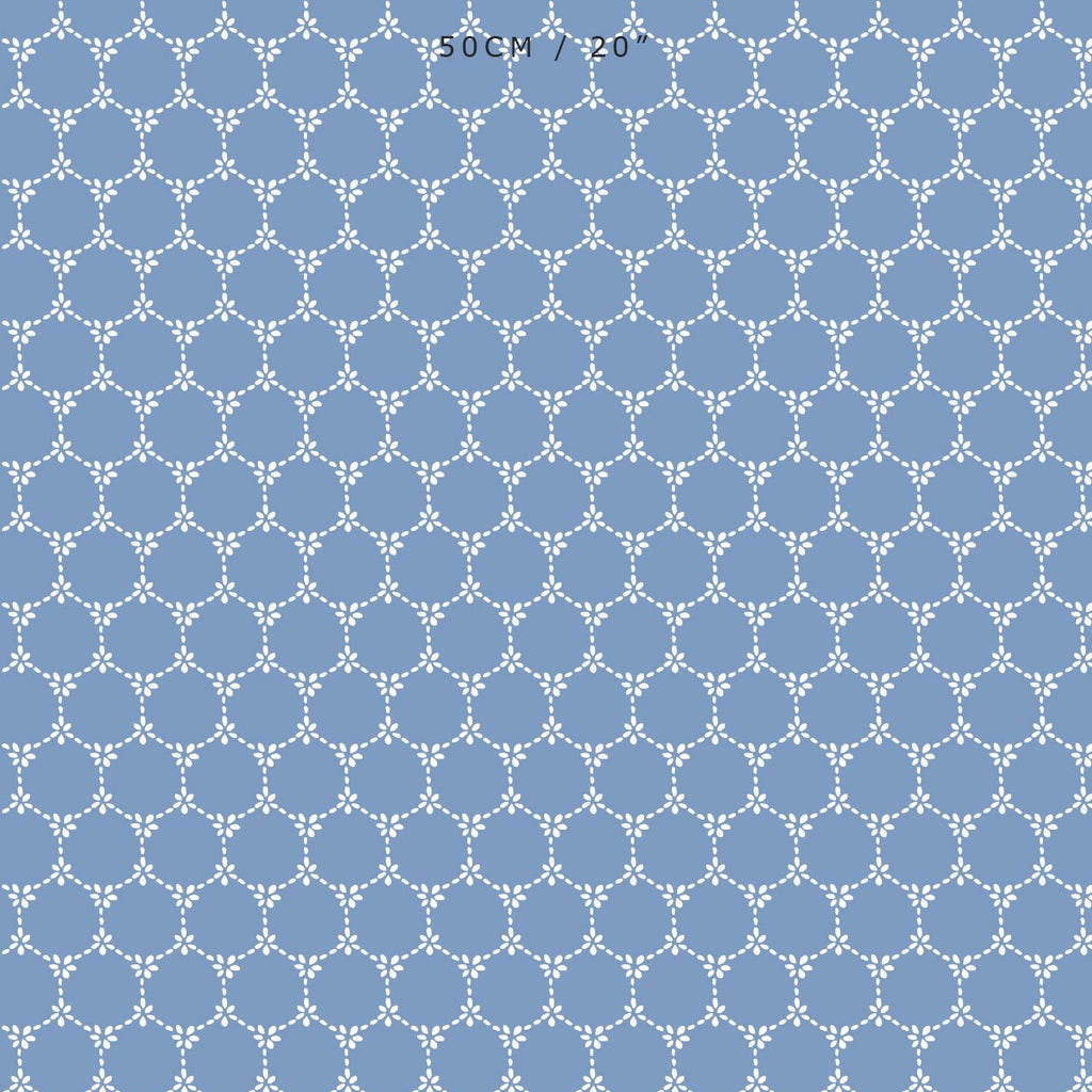 Daisy Chain Reverse Fabric - Breeze - Hydrangea Lane Home