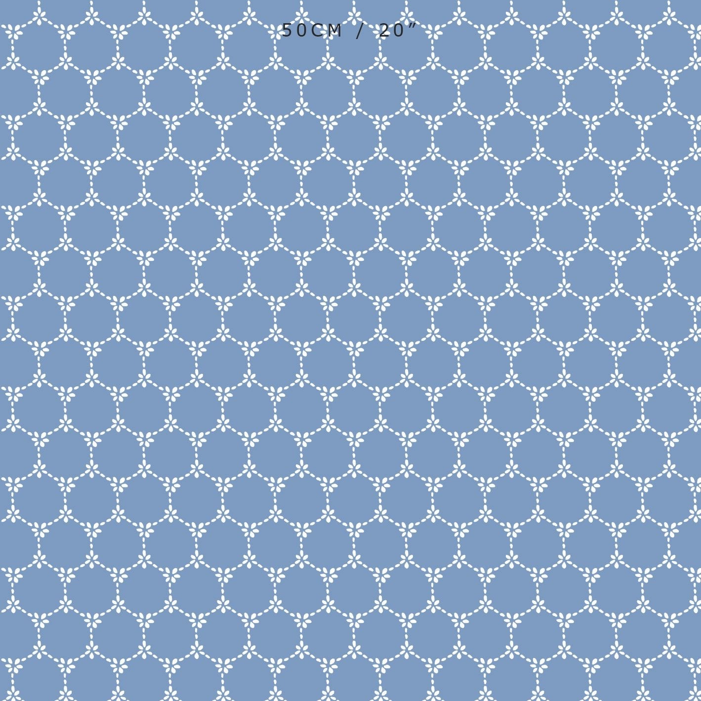 Daisy Chain Reverse Fabric - Breeze - Hydrangea Lane Home