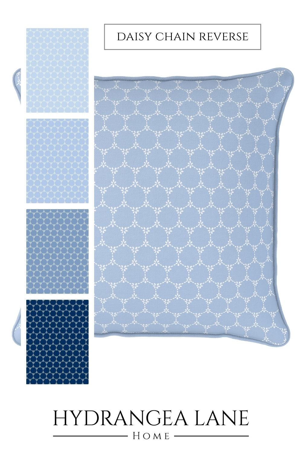 Daisy Chain Reverse Fabric - Breeze - Hydrangea Lane Home