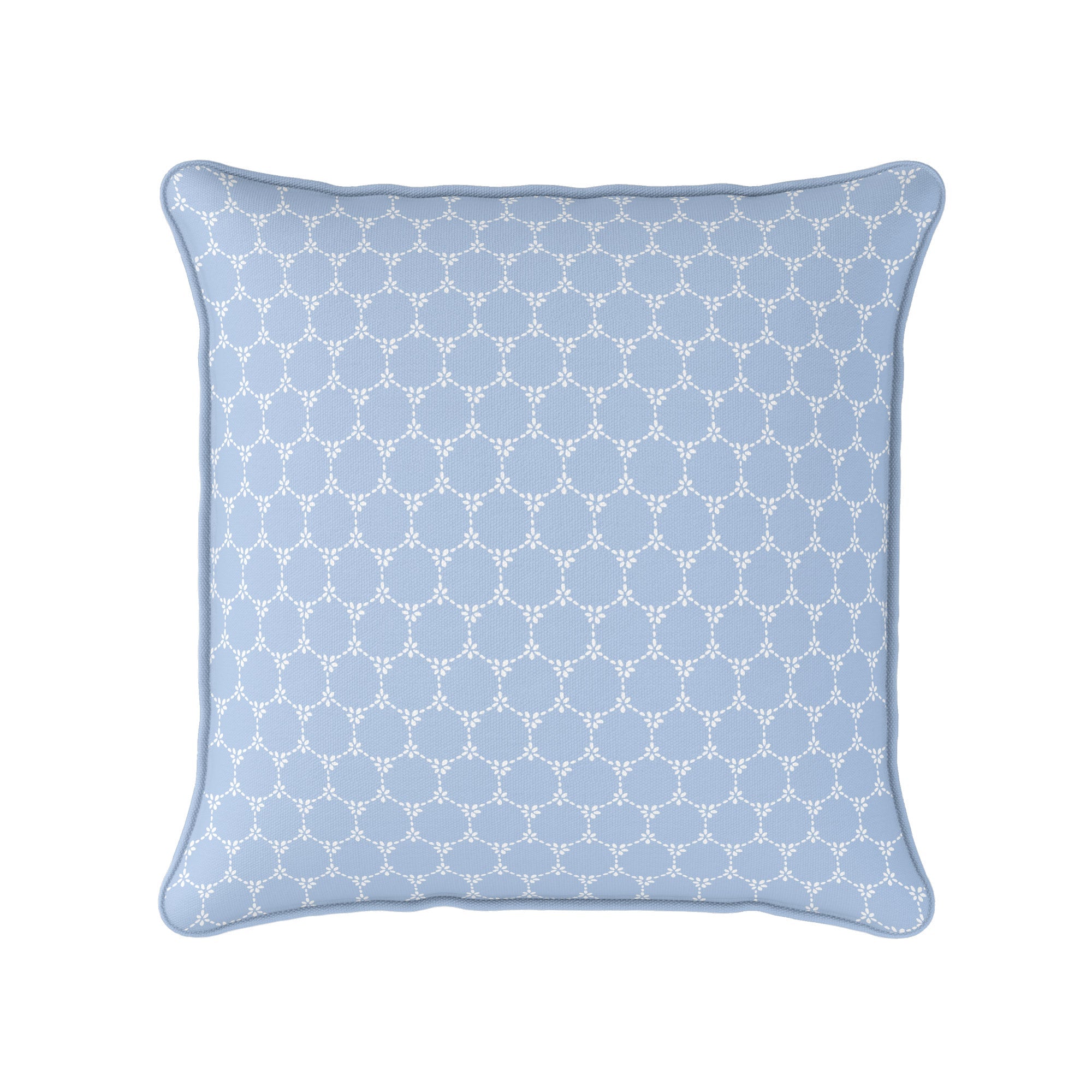 Daisy Chain Reverse Fabric - Cornflower - Hydrangea Lane Home