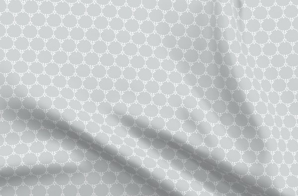 Daisy Chain Reverse Fabric - Dove - Hydrangea Lane Home