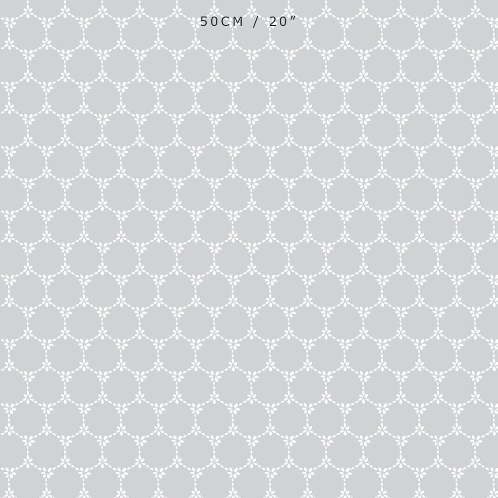 Daisy Chain Reverse Fabric - Dove - Hydrangea Lane Home
