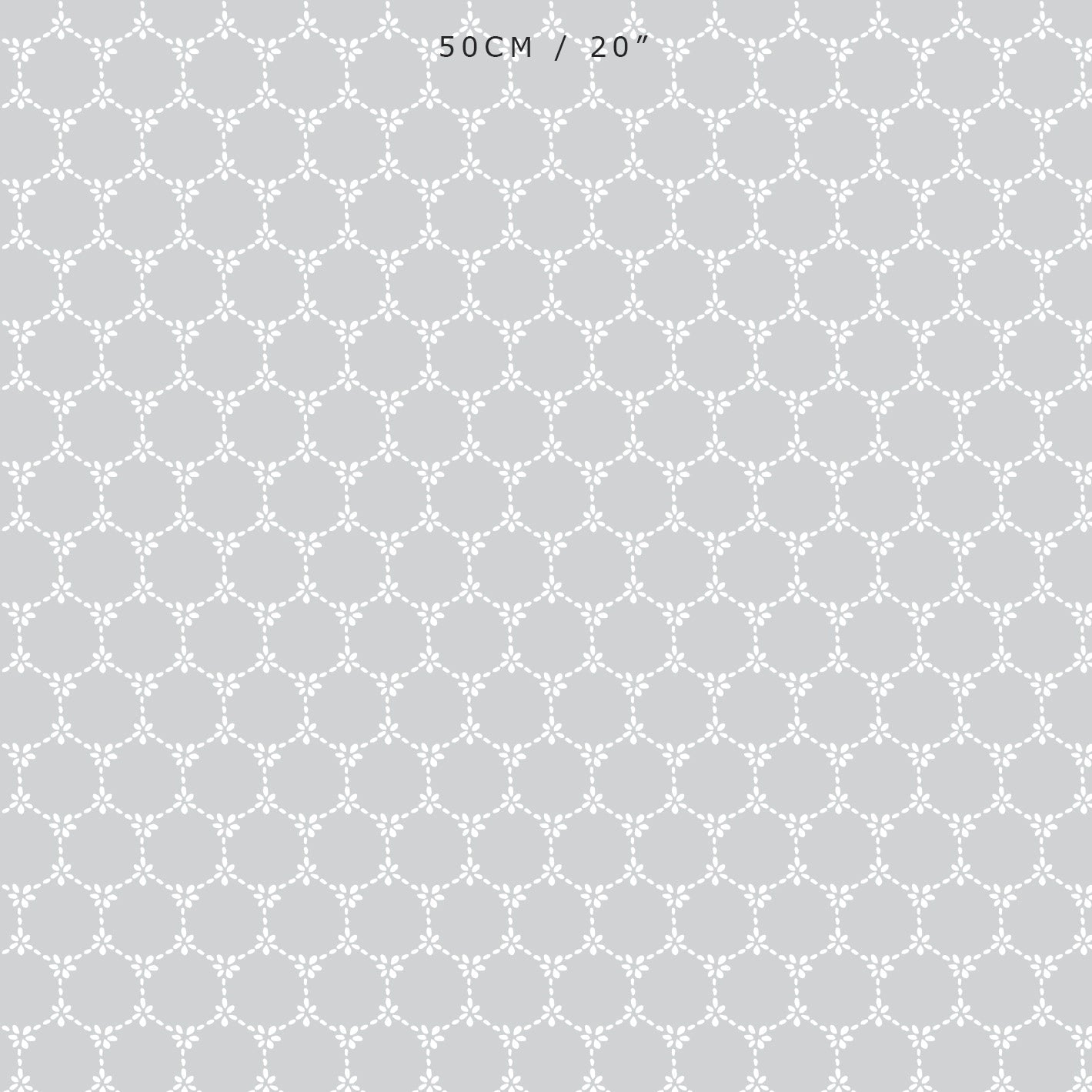 Daisy Chain Reverse Fabric - Dove - Hydrangea Lane Home