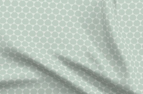 Daisy Chain Reverse Fabric - Eau De Nil - Hydrangea Lane Home