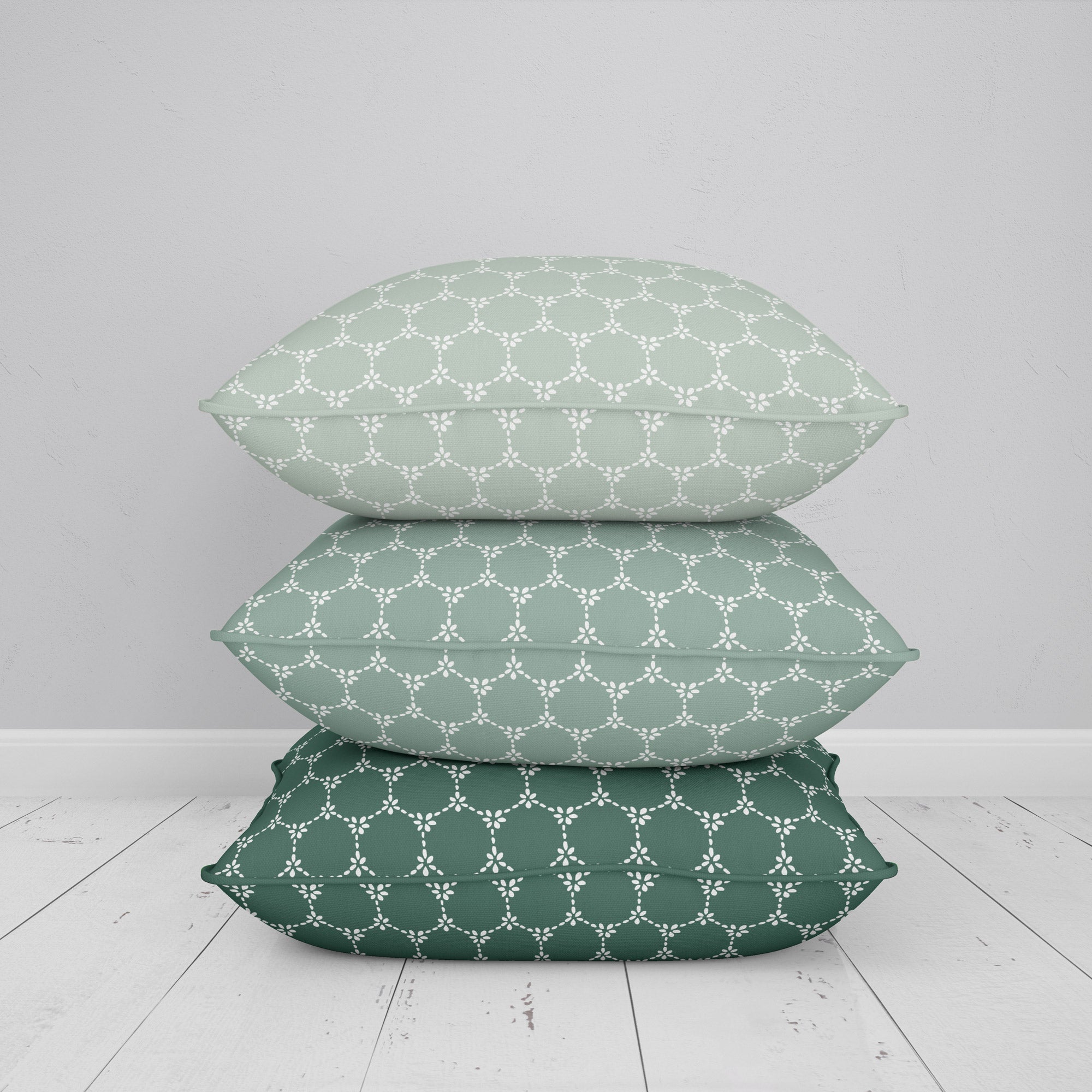Daisy Chain Reverse Fabric - Eau De Nil - Hydrangea Lane Home