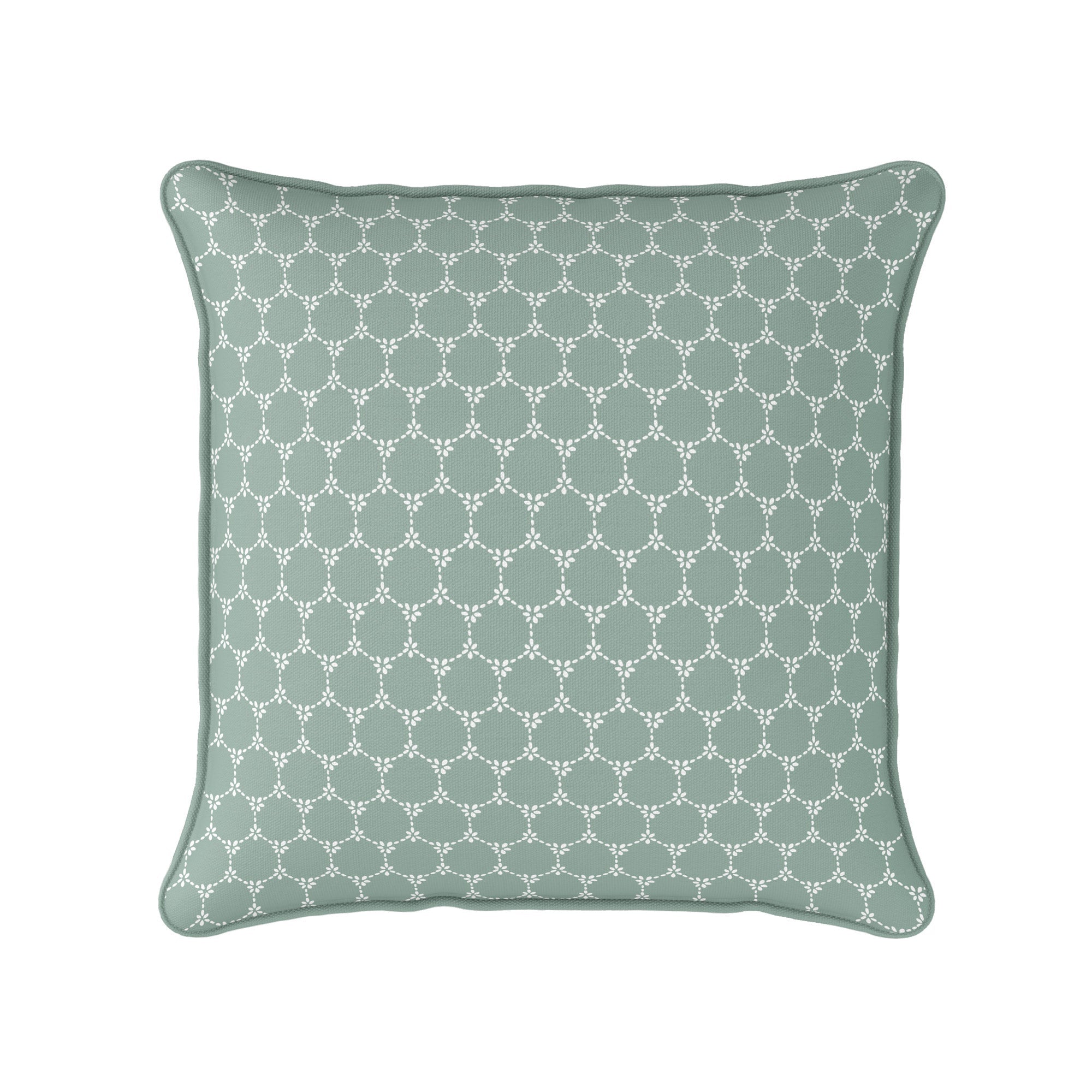 Daisy Chain Reverse Fabric - Eucalyptus - Hydrangea Lane Home