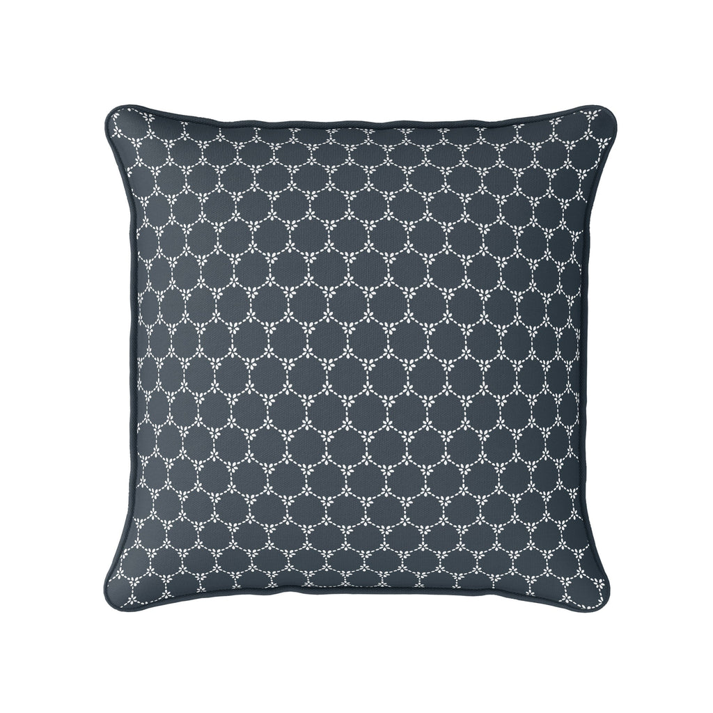 Daisy Chain Reverse Fabric - Graphite - Hydrangea Lane Home