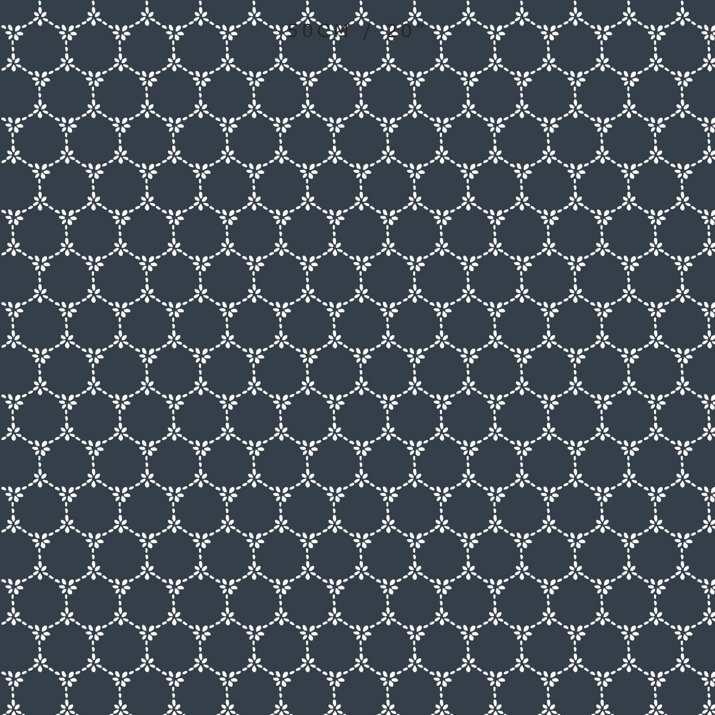 Daisy Chain Reverse Fabric - Graphite - Hydrangea Lane Home