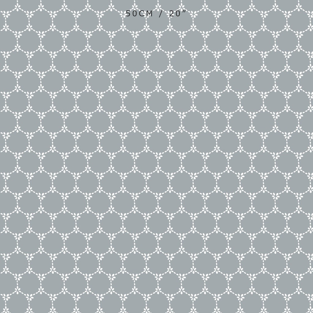 Daisy Chain Reverse Fabric - Koala - Hydrangea Lane Home