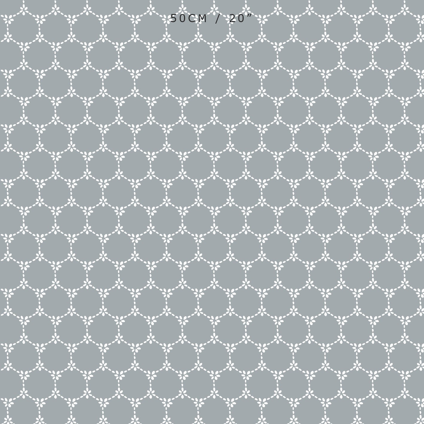 Daisy Chain Reverse Fabric - Koala - Hydrangea Lane Home