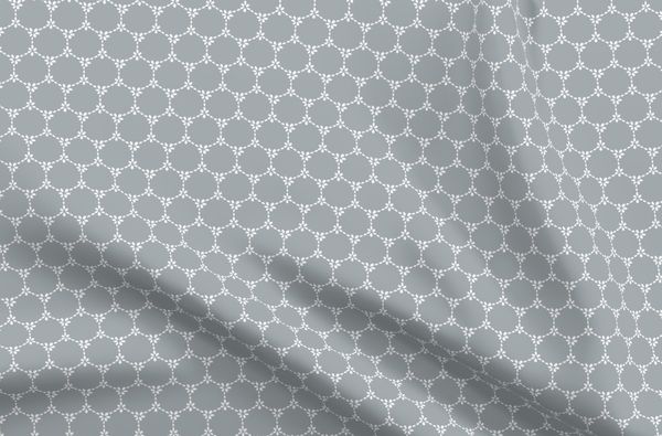 Daisy Chain Reverse Fabric - Koala - Hydrangea Lane Home