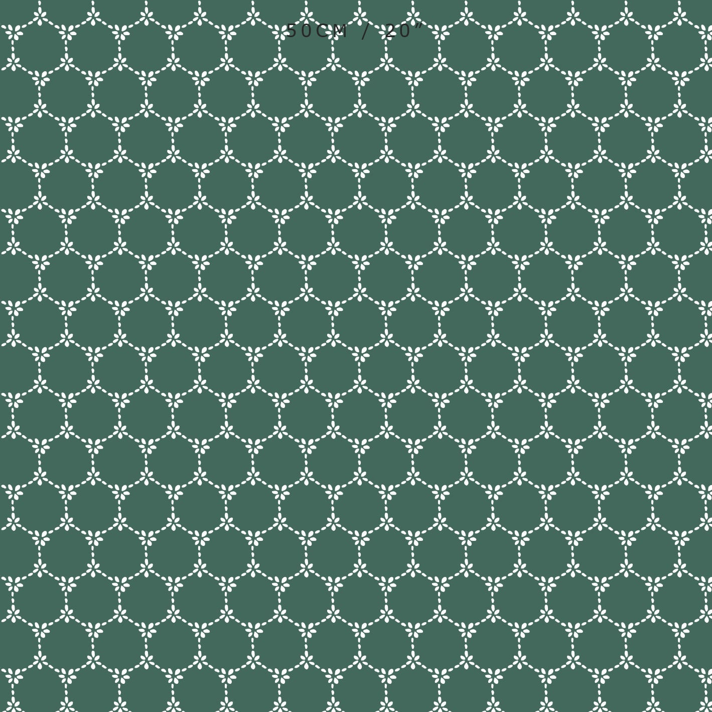 Daisy Chain Reverse Fabric - Leaf - Hydrangea Lane Home