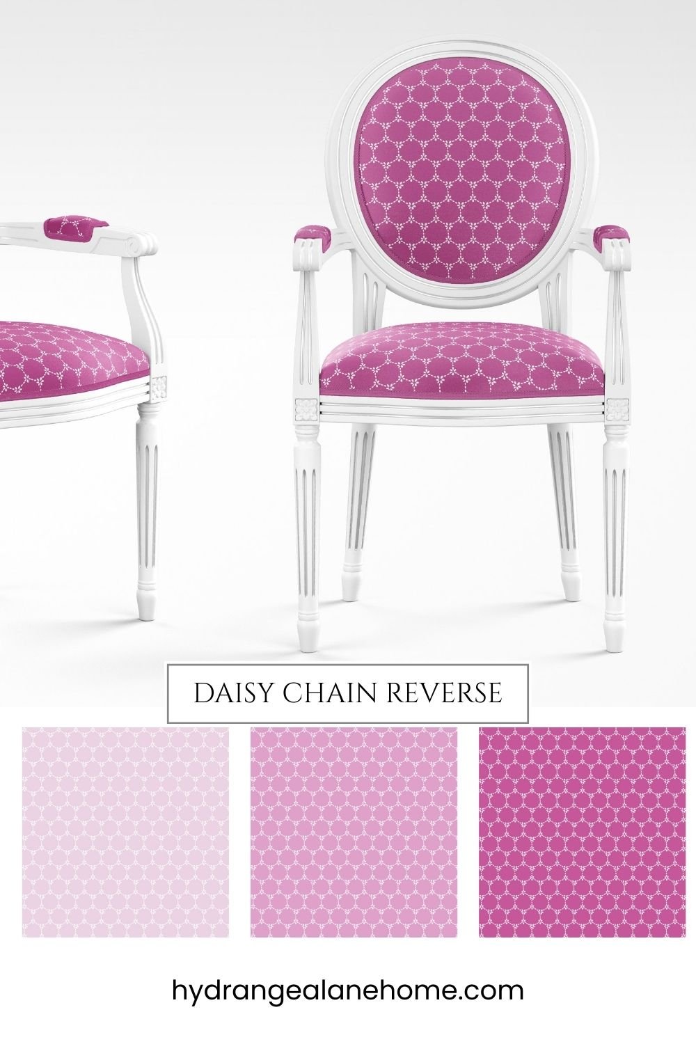 Daisy Chain Reverse Fabric - Peony - Hydrangea Lane Home
