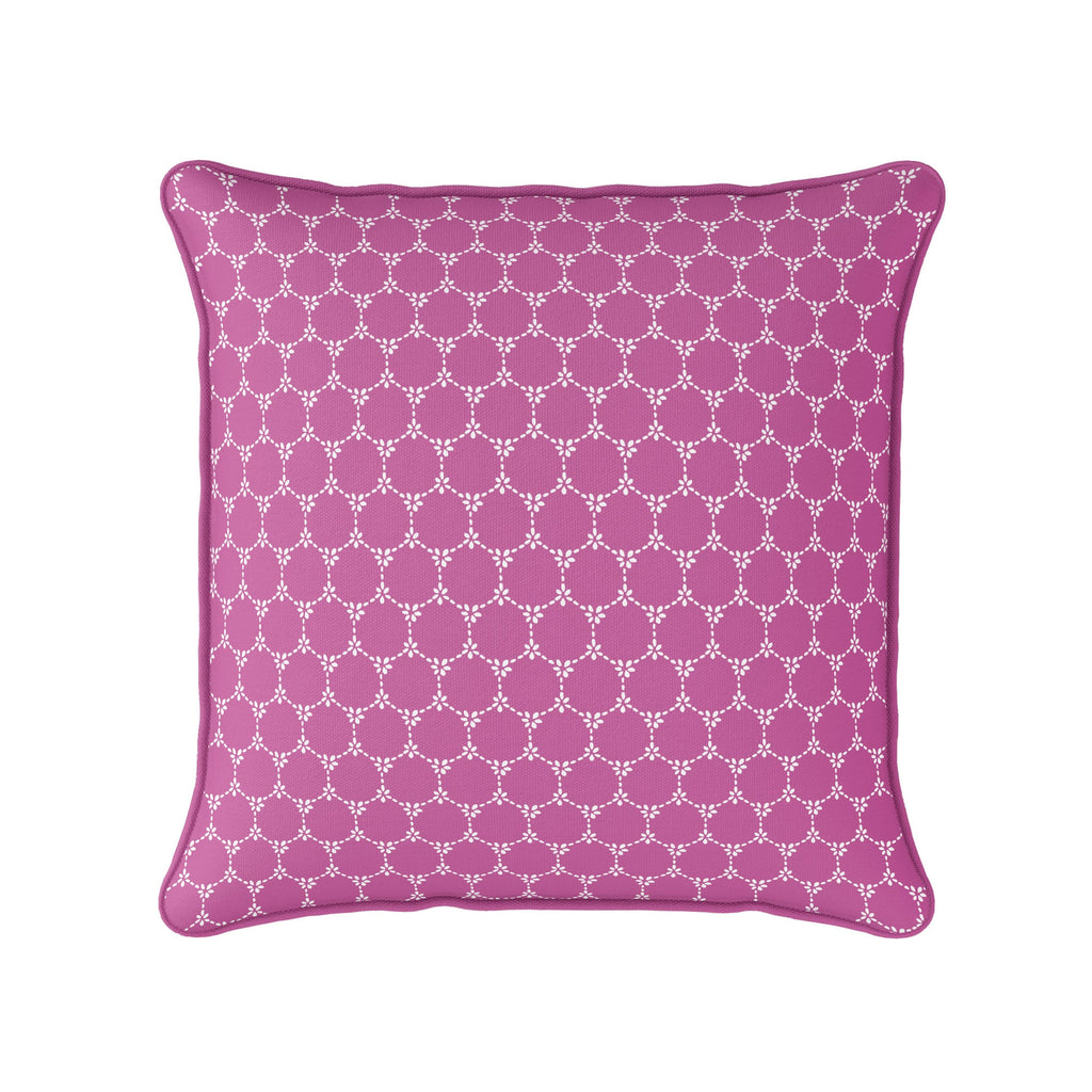 Daisy Chain Reverse Fabric - Raspberry - Hydrangea Lane Home