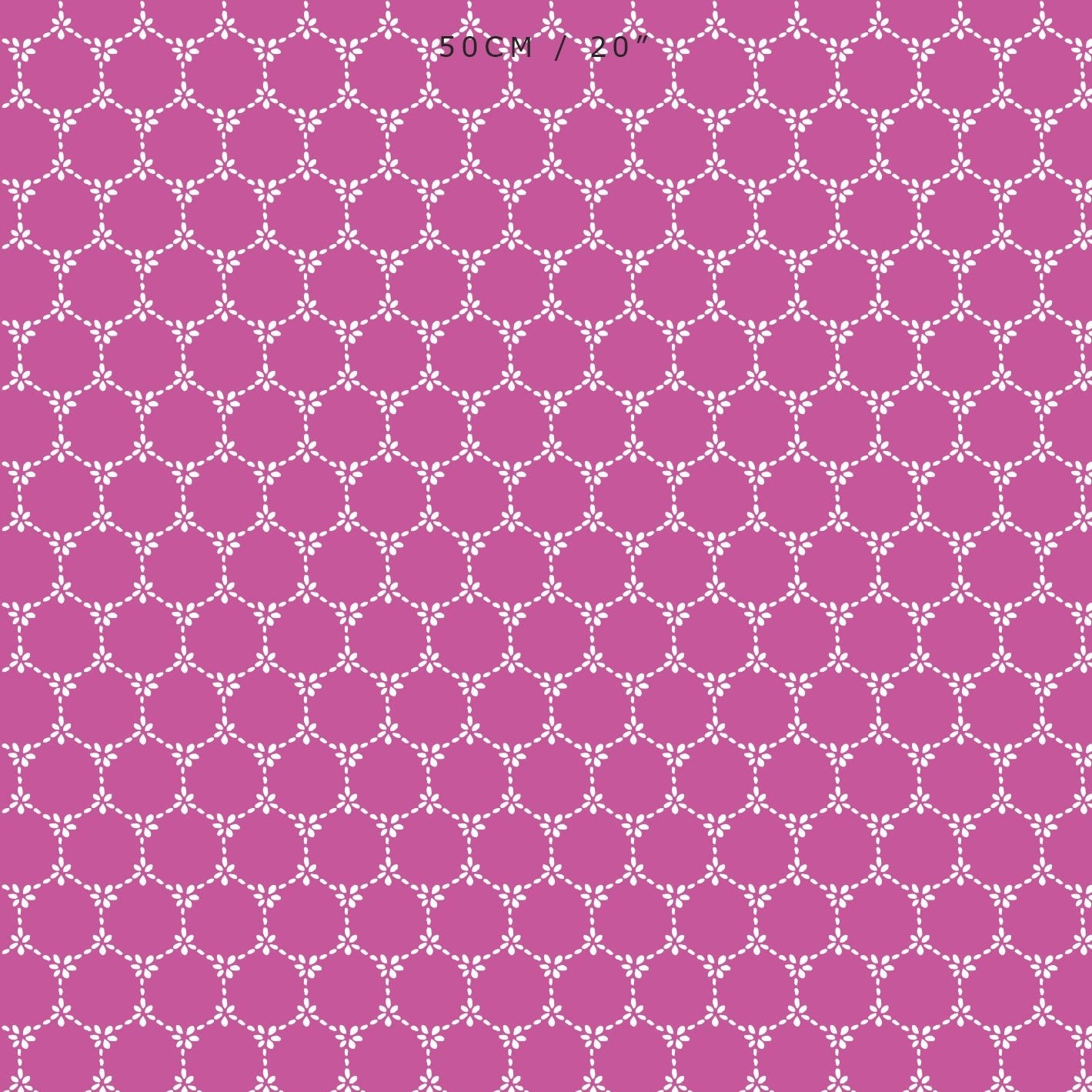 Daisy Chain Reverse Fabric - Raspberry - Hydrangea Lane Home