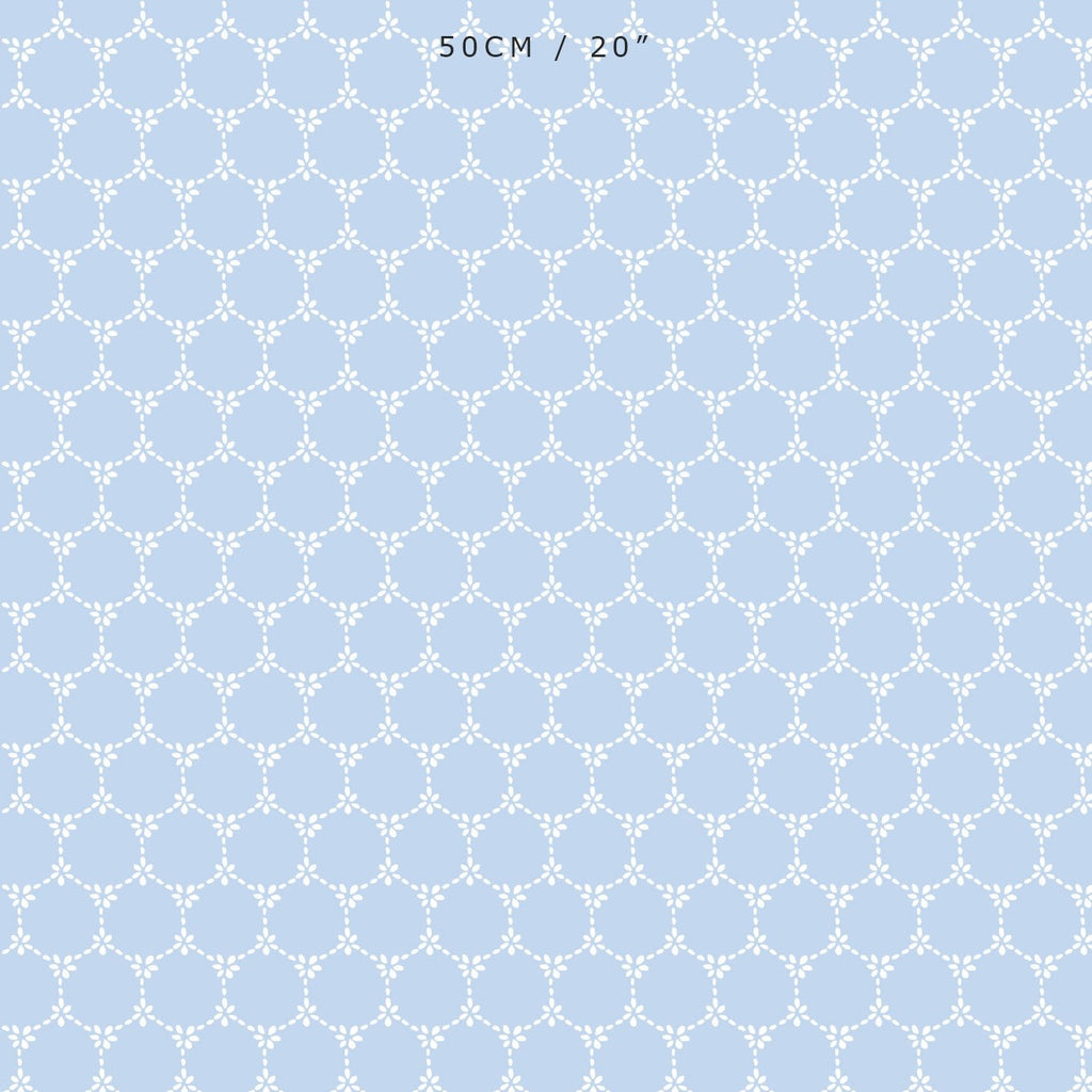 Daisy Chain Reverse Fabric - Serenity - Hydrangea Lane Home
